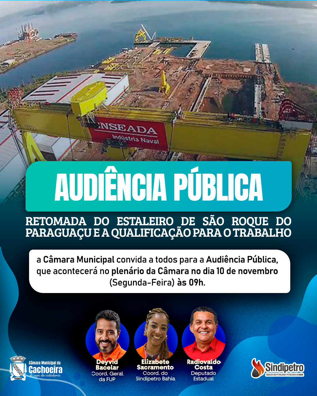 Estaleiro de São Roque do Paraguaçu: Audiência pública na Câmara de Cachoeira discute reativação e impactos na economia local