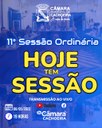 11ª Sessão Ordinária acontece nesta segunda-feira (08)