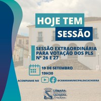 Câmara da Cachoeira realiza Sessão Extraordinária para votar projeto para o pagamento do Piso Salarial da Enfermagem