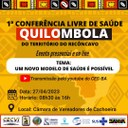 Câmara da Cachoeira sedia 1ª Conferência livre de Saúde Quilombola